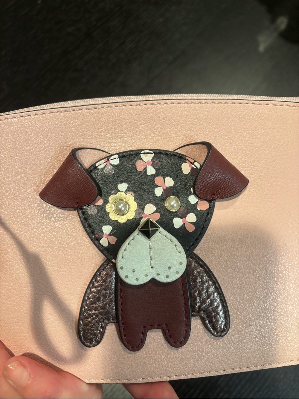 Kate Spade Floral Pup Wristlet NWOT - Picture 3 of 9